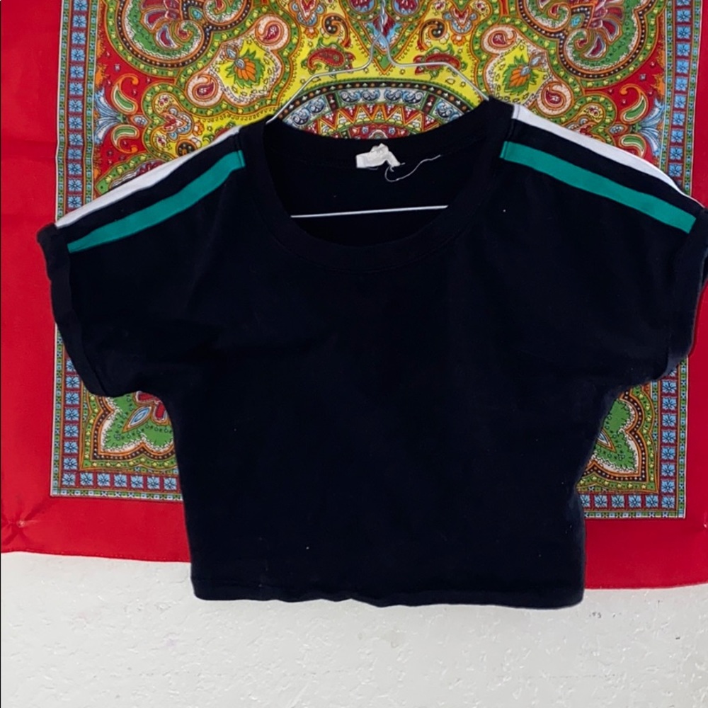 Black crop top